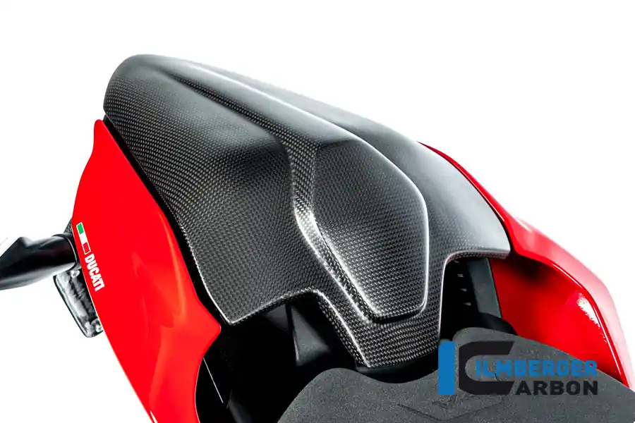 Carbon Fiber Passenger Seat Cover by Ilmberger Carbon Ducati / Streetfighter V4S / 2024 Special Discount