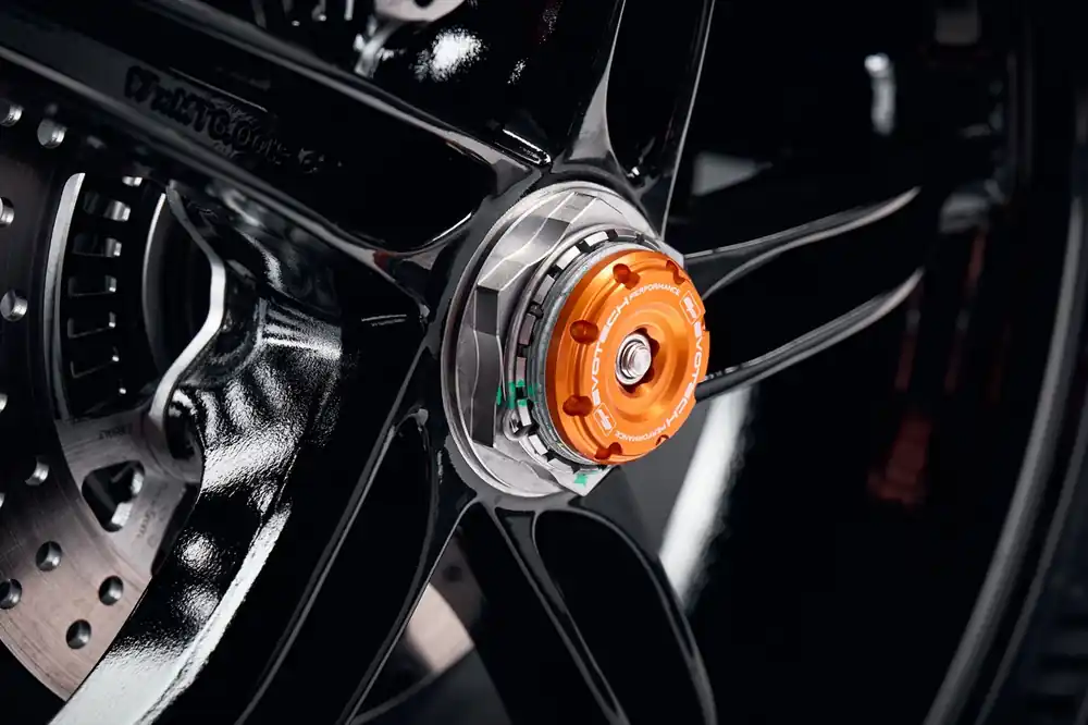 Trusted Brand Rear Axle Sliders by Evotech Performance KTM / 1390 Super Duke R / 2025