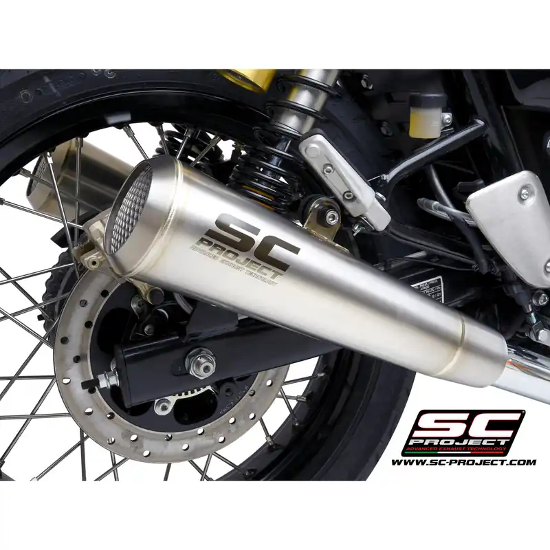 Conic "70s Style" Exhaust by SC-Project Royal Enfield / Continental GT 650 / 2024 Limited Offer